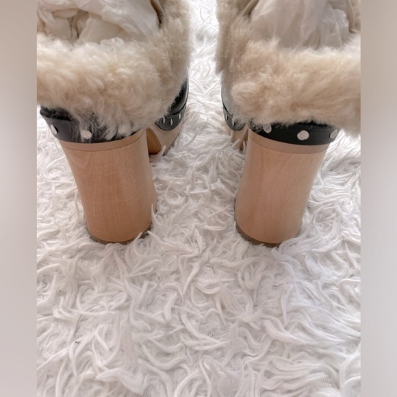 Miu Miu Winter Platform Mules in Black NWT - Picture 13 of 15